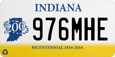 IN license plate 976MHE