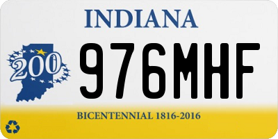 IN license plate 976MHF