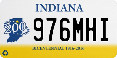 IN license plate 976MHI