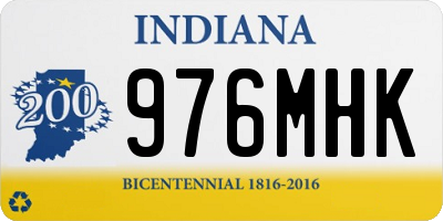 IN license plate 976MHK