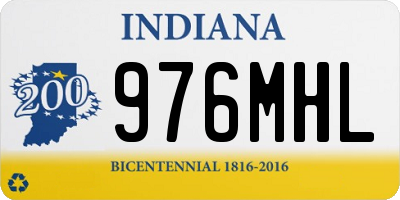 IN license plate 976MHL