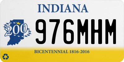 IN license plate 976MHM