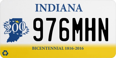 IN license plate 976MHN