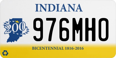 IN license plate 976MHO