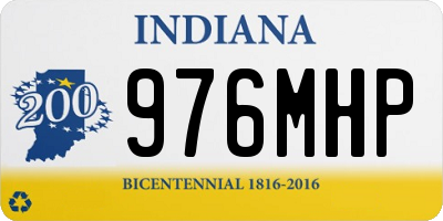 IN license plate 976MHP