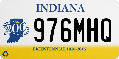 IN license plate 976MHQ