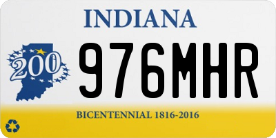 IN license plate 976MHR