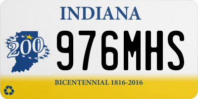 IN license plate 976MHS