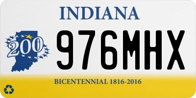 IN license plate 976MHX