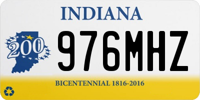 IN license plate 976MHZ