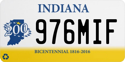 IN license plate 976MIF