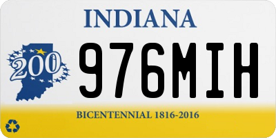 IN license plate 976MIH