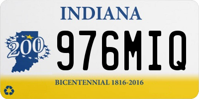 IN license plate 976MIQ