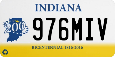 IN license plate 976MIV