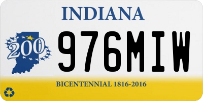 IN license plate 976MIW