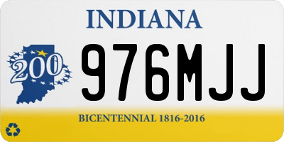 IN license plate 976MJJ