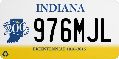IN license plate 976MJL