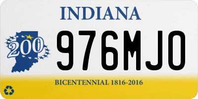 IN license plate 976MJO