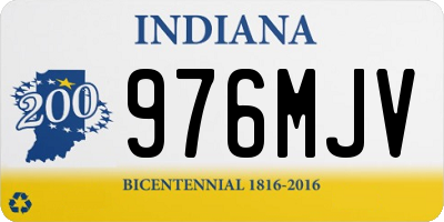 IN license plate 976MJV