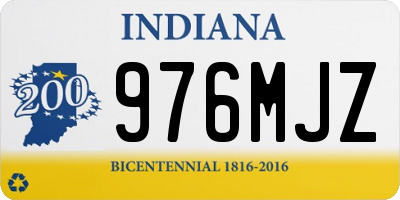 IN license plate 976MJZ
