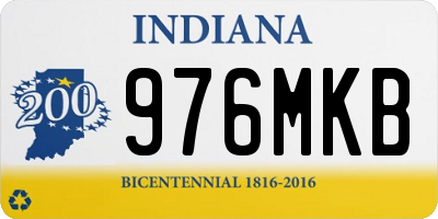 IN license plate 976MKB