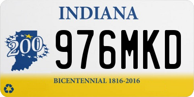 IN license plate 976MKD
