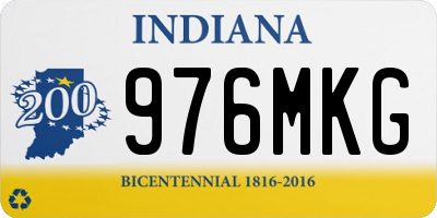 IN license plate 976MKG