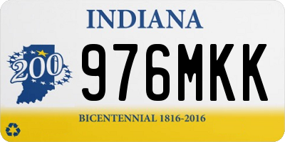 IN license plate 976MKK
