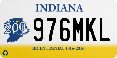 IN license plate 976MKL
