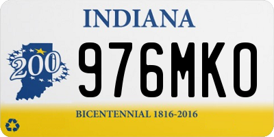 IN license plate 976MKO