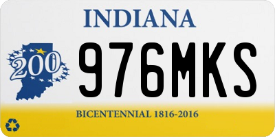IN license plate 976MKS