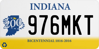 IN license plate 976MKT