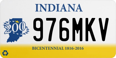 IN license plate 976MKV