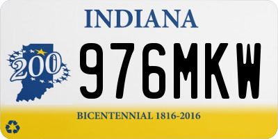IN license plate 976MKW