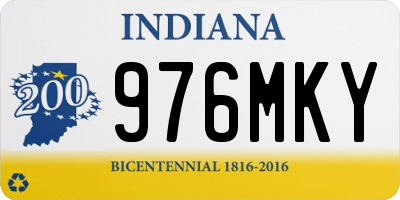 IN license plate 976MKY