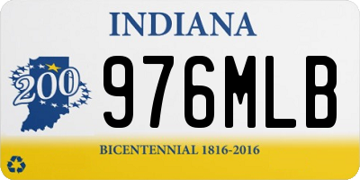 IN license plate 976MLB