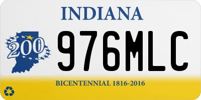 IN license plate 976MLC