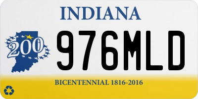 IN license plate 976MLD