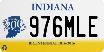 IN license plate 976MLE