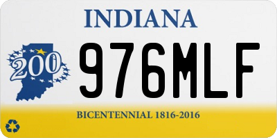 IN license plate 976MLF