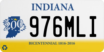 IN license plate 976MLI