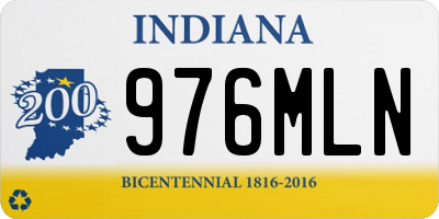 IN license plate 976MLN