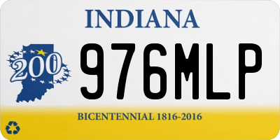IN license plate 976MLP