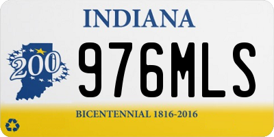 IN license plate 976MLS