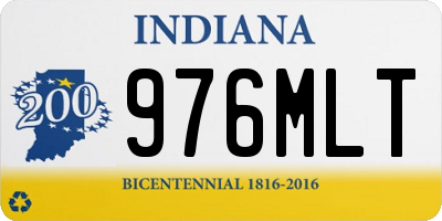 IN license plate 976MLT