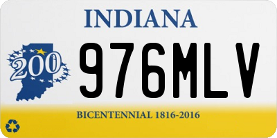 IN license plate 976MLV