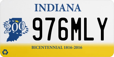 IN license plate 976MLY