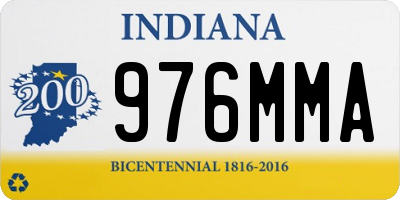 IN license plate 976MMA