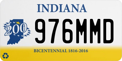 IN license plate 976MMD