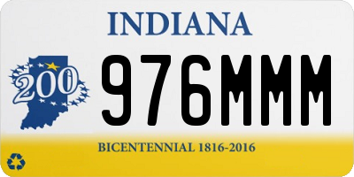 IN license plate 976MMM
